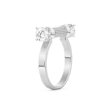 Wedding Band with 1.07 CT Round Cut Moissanite – Yellow, White, or Rose Gold