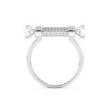 Wedding Band with 1.07 CT Round Cut Moissanite – Yellow, White, or Rose Gold