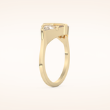 2.18 TCW Trillion, Triangle & Baguette Shaped Moissanite Pyramid Wedding Band