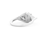 Wedding Band with 2.18 CT Trillion Curved ,Triangle Baguette Cut Moissanite – Yellow, White, or Rose Gold