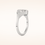 2.18 TCW Trillion, Triangle & Baguette Shaped Moissanite Pyramid Wedding Band