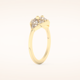 1.51 TCW Triangle & Baguette Shaped Moissanite Multi Stone Wedding Band