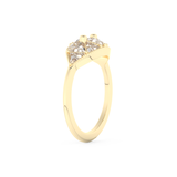Wedding Band with 1.51 CT Triangle & Baguette Straight Cut Moissanite – Yellow, White, or Rose Gold