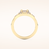 1.51 TCW Triangle & Baguette Shaped Moissanite Multi Stone Wedding Band