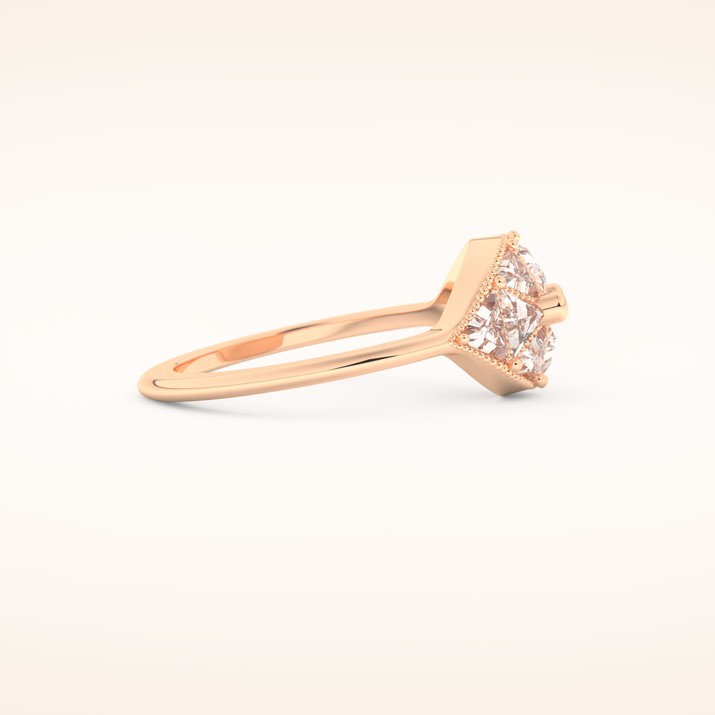 1.51 TCW Triangle & Baguette Shaped Moissanite Multi Stone Wedding Band