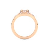 Wedding Band with 1.51 CT Triangle & Baguette Straight Cut Moissanite – Yellow, White, or Rose Gold