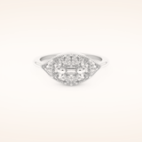 1.51 TCW Triangle & Baguette Shaped Moissanite Multi Stone Wedding Band