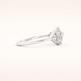 1.51 TCW Triangle & Baguette Shaped Moissanite Multi Stone Wedding Band