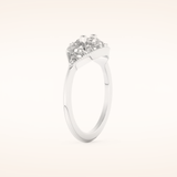 1.51 TCW Triangle & Baguette Shaped Moissanite Multi Stone Wedding Band