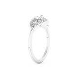 Wedding Band with 1.51 CT Triangle & Baguette Straight Cut Moissanite – Yellow, White, or Rose Gold