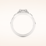 1.51 TCW Triangle & Baguette Shaped Moissanite Multi Stone Wedding Band