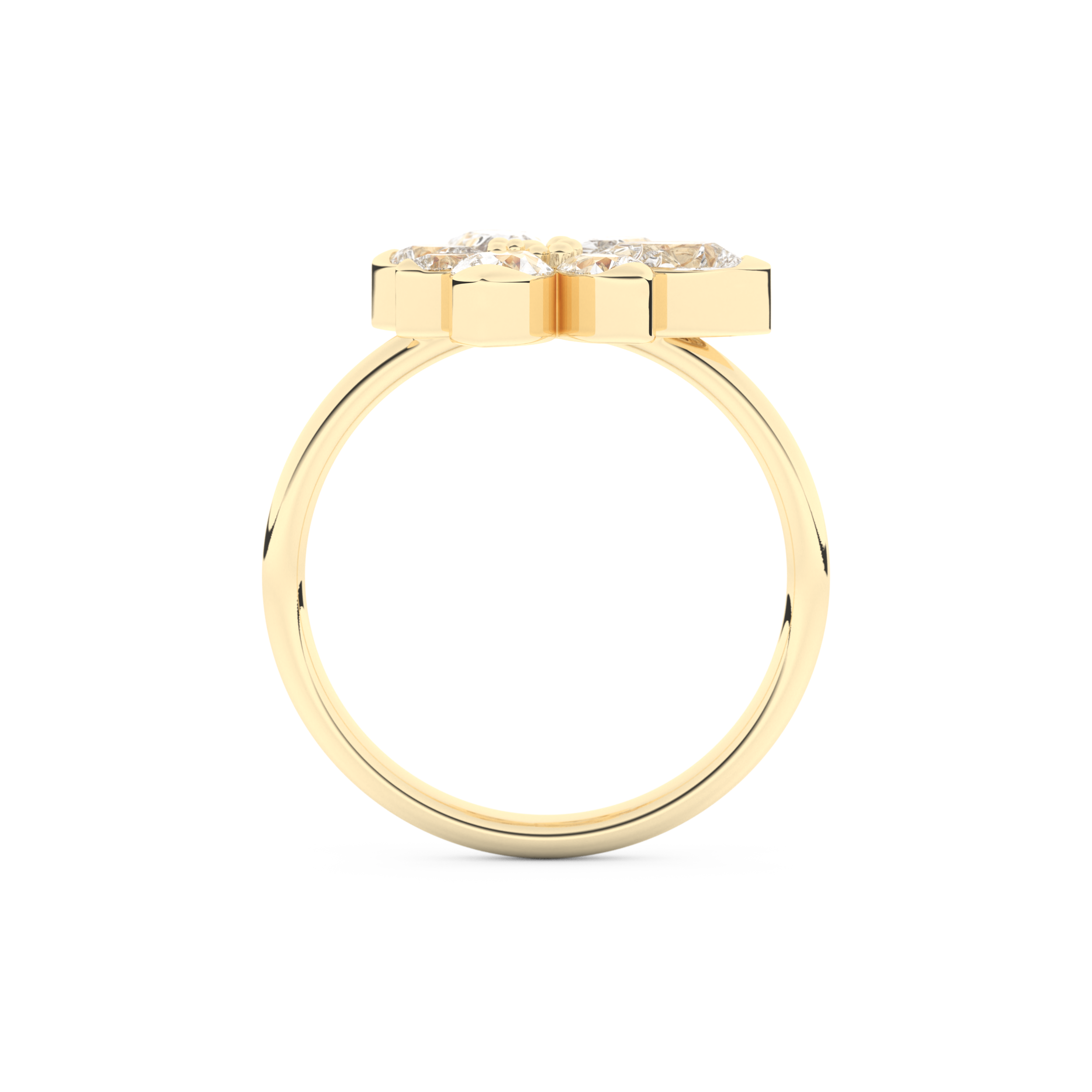 Wedding Band with 1.57 CT Pear Cut Moissanite – Yellow, White, or Rose Gold