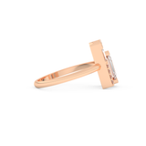 Wedding Band with 1.00 CT Round ,Emerald & Baguette Cut Moissanite – Yellow, White, or Rose Gold