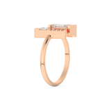 Wedding Band with 1.00 CT Round ,Emerald & Baguette Cut Moissanite – Yellow, White, or Rose Gold