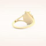 1 CT Baguette Shaped Cluster Moissanite Engagement Ring