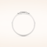 1 CT Baguette Shaped Cluster Moissanite Engagement Ring
