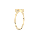Wedding Band with 0.39 CT Triangle, Half Moon & Round Cut Moissanite – Yellow, White, or Rose Gold