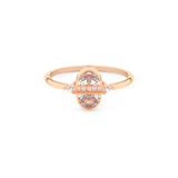 Wedding Band with 0.39 CT Triangle, Half Moon & Round Cut Moissanite – Yellow, White, or Rose Gold