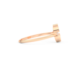 Wedding Band with 0.39 CT Triangle, Half Moon & Round Cut Moissanite – Yellow, White, or Rose Gold