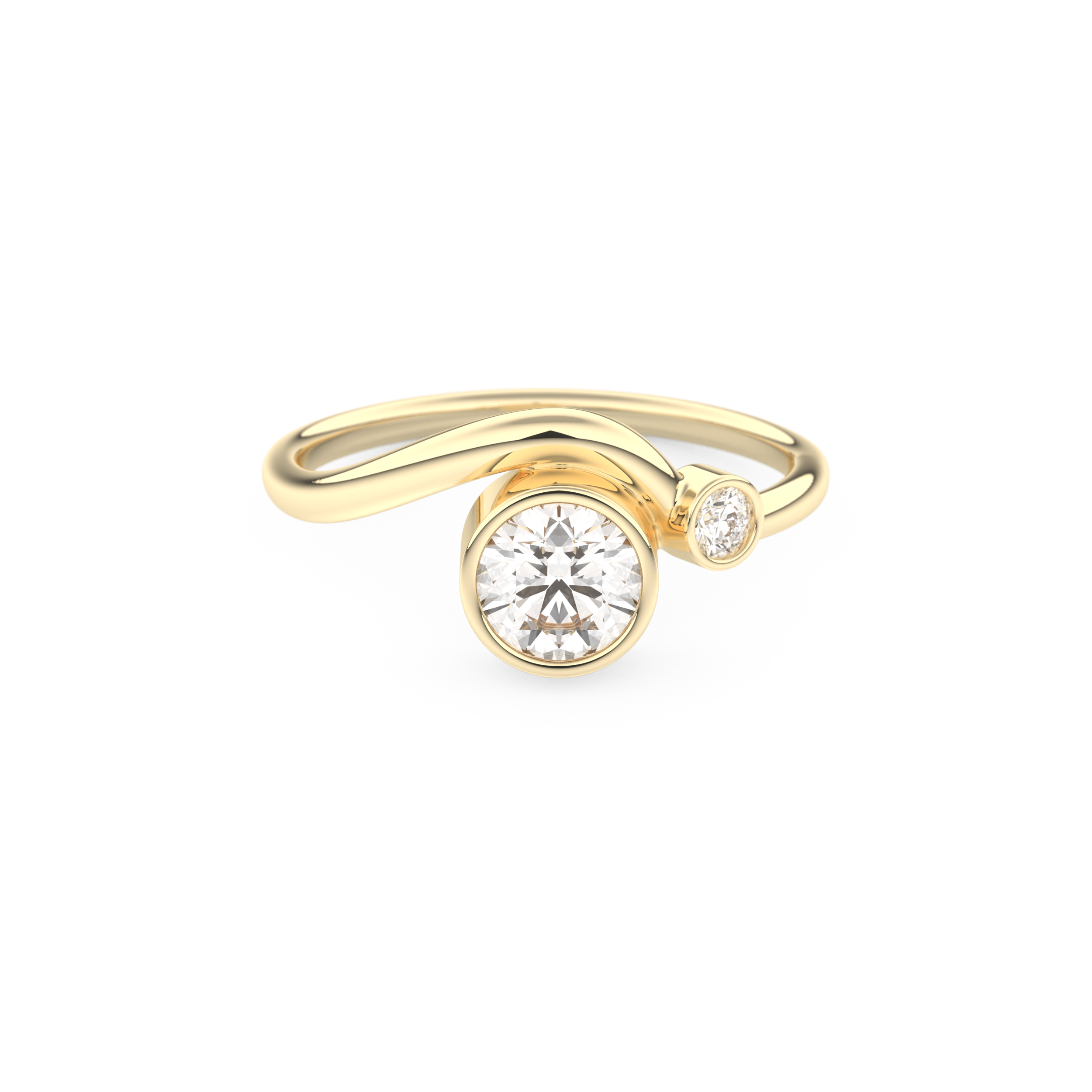 Wedding Band with 0.79 CT Round Cut Moissanite – Yellow, White, or Rose Gold