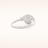 0.79 TCW Round Shaped Toi Et Moi Bezel Moissanite Engagement Ring