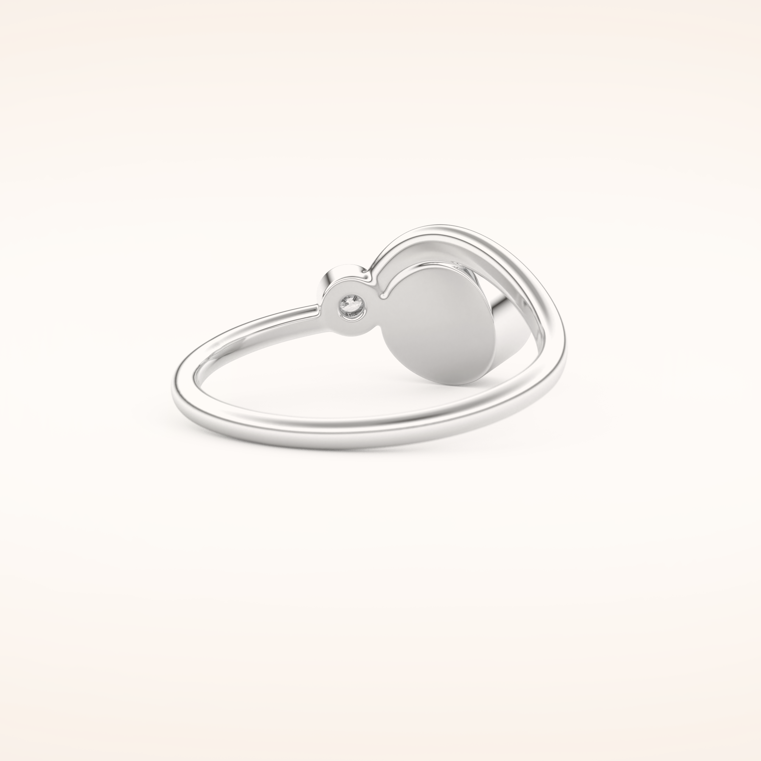 0.79 TCW Round Shaped Toi Et Moi Bezel Moissanite Engagement Ring