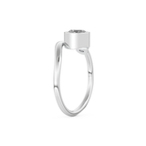 Wedding Band with 0.79 CT Round Cut Moissanite – Yellow, White, or Rose Gold