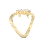 Triangle Cut 2.30 Carat Moissanite Ring – Solitaire Setting in Gold