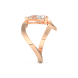 Triangle Cut 2.30 Carat Moissanite Ring – Solitaire Setting in Gold