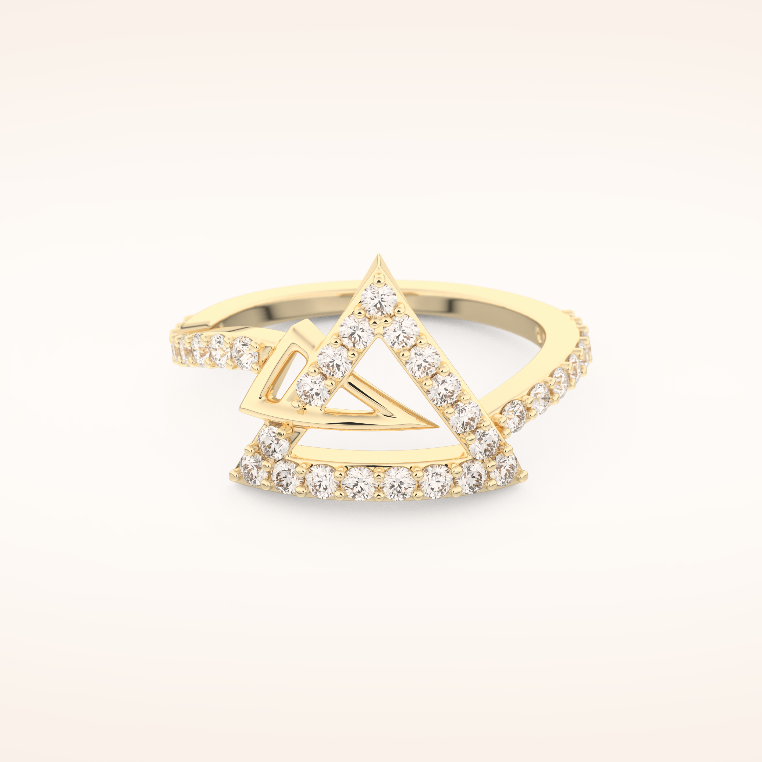 0.56 TCW Round Shaped Moissanite Prism Wedding Band
