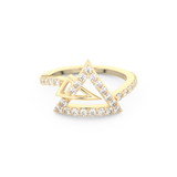 Half Eternity Wedding Band with 0.56 CT Round Cut Moissanite – Yellow, White, or Rose Gold