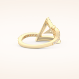 0.56 TCW Round Shaped Moissanite Prism Wedding Band