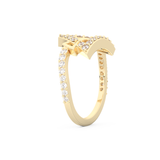 Half Eternity Wedding Band with 0.56 CT Round Cut Moissanite – Yellow, White, or Rose Gold