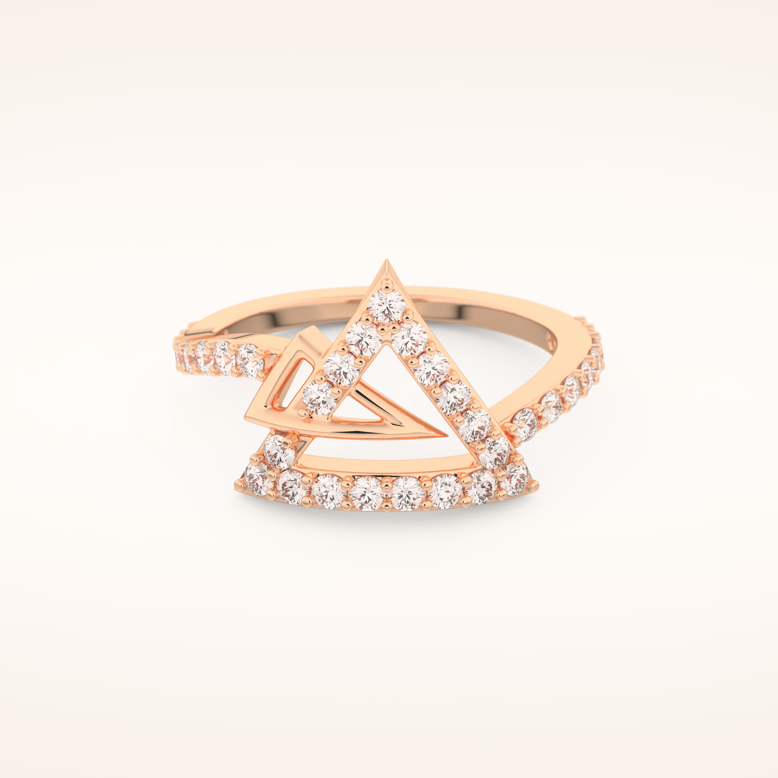 0.56 TCW Round Shaped Moissanite Prism Wedding Band
