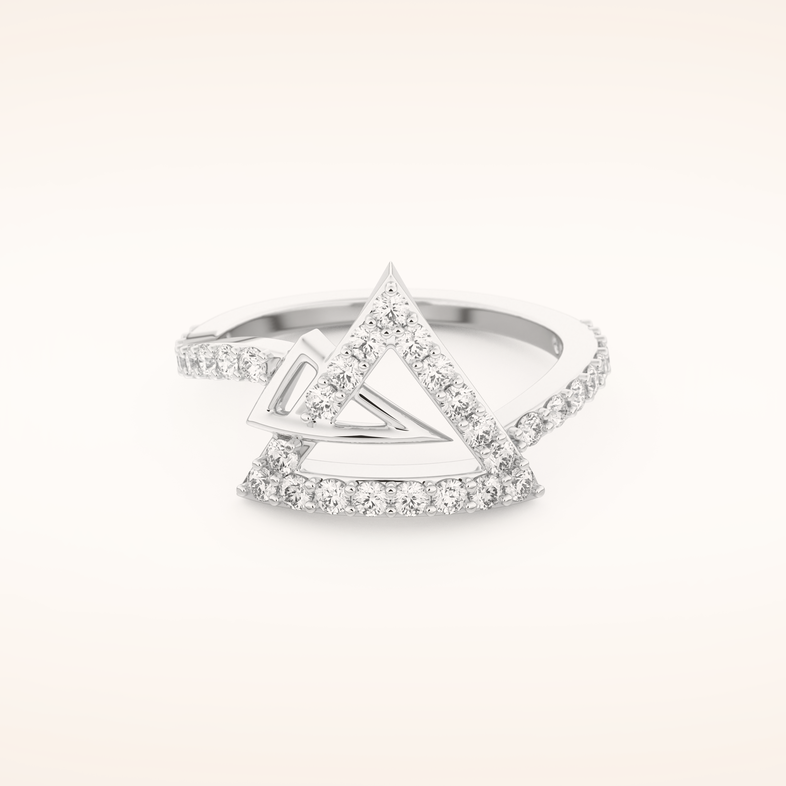 0.56 TCW Round Shaped Moissanite Prism Wedding Band