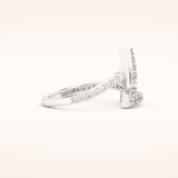 0.56 TCW Round Shaped Moissanite Prism Wedding Band
