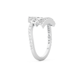 Half Eternity Wedding Band with 0.56 CT Round Cut Moissanite – Yellow, White, or Rose Gold