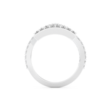 Half Eternity Wedding Band with 0.56 CT Round Cut Moissanite – Yellow, White, or Rose Gold