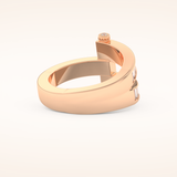 1.53 TCW Round & Baguette Shaped Moissanite Multi Stone Wedding Band
