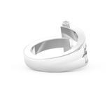 Half Eternity Wedding Band with 1.53 CT Round And Baguette Cut Moissanite – Yellow, White, or Rose Gold