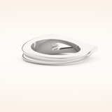 0.013 TCW Baguette Shaped Moissanite Heart Wedding Band