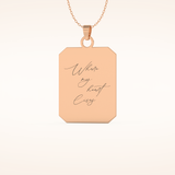 Custom Photo Printed Pendant Necklace – Crafted with Meaning 14