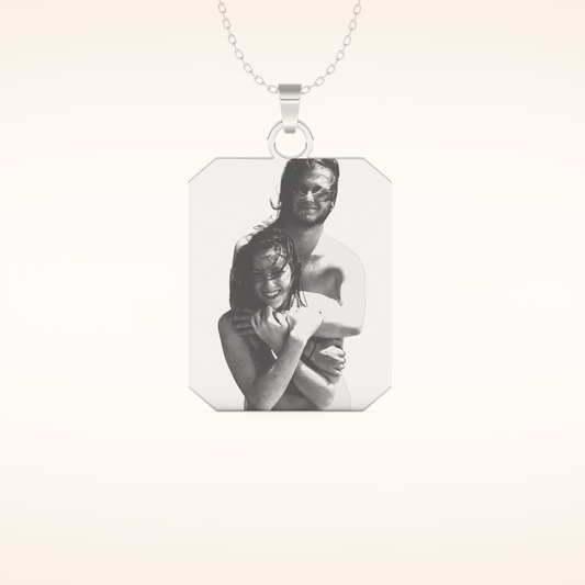 Custom Photo Printed Pendant Necklace – Crafted with Meaning 1