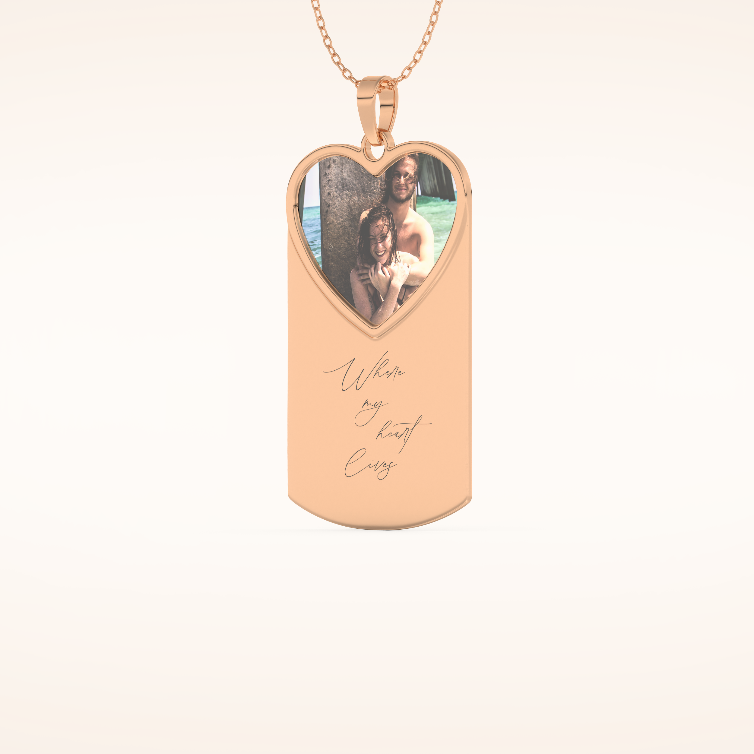 Custom Photo Printed Pendant Necklace – Crafted with Meaning 12