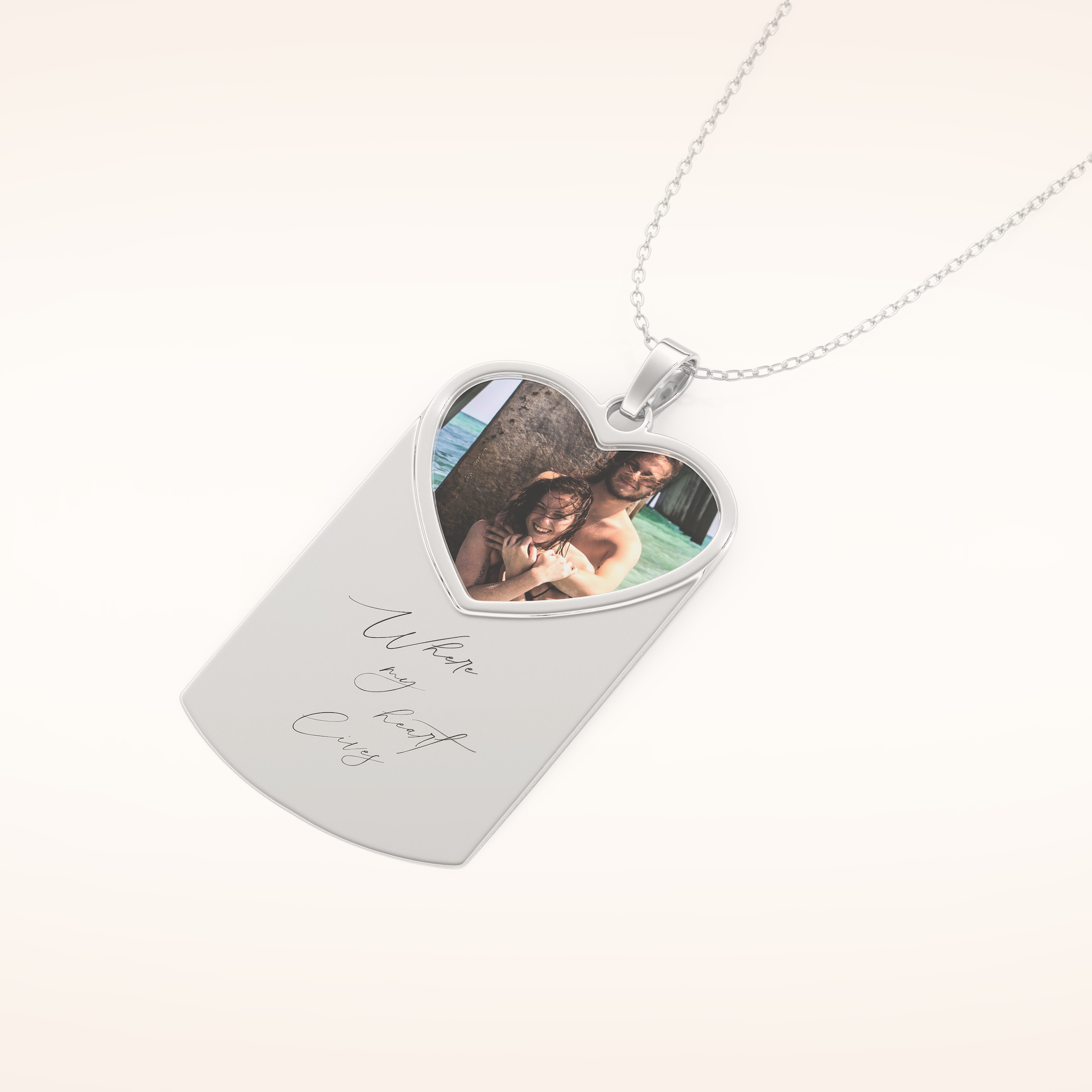 Custom Photo Printed Pendant Necklace – Crafted with Meaning 5