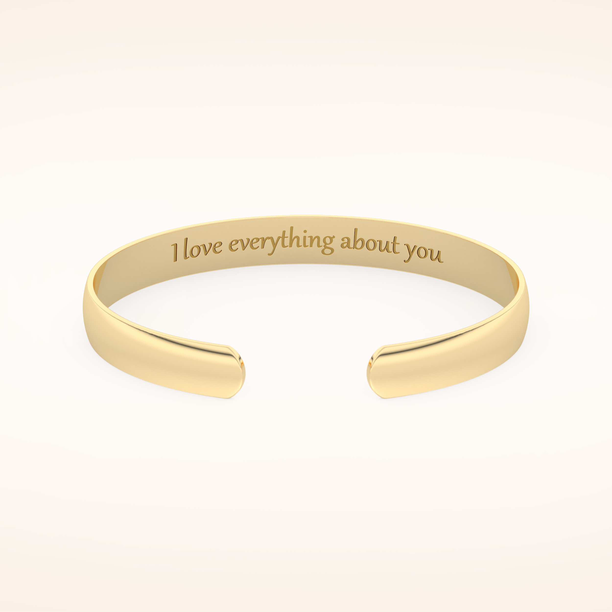 Custom Engraved Gold Cuff Bracelet – Personalized for You 4