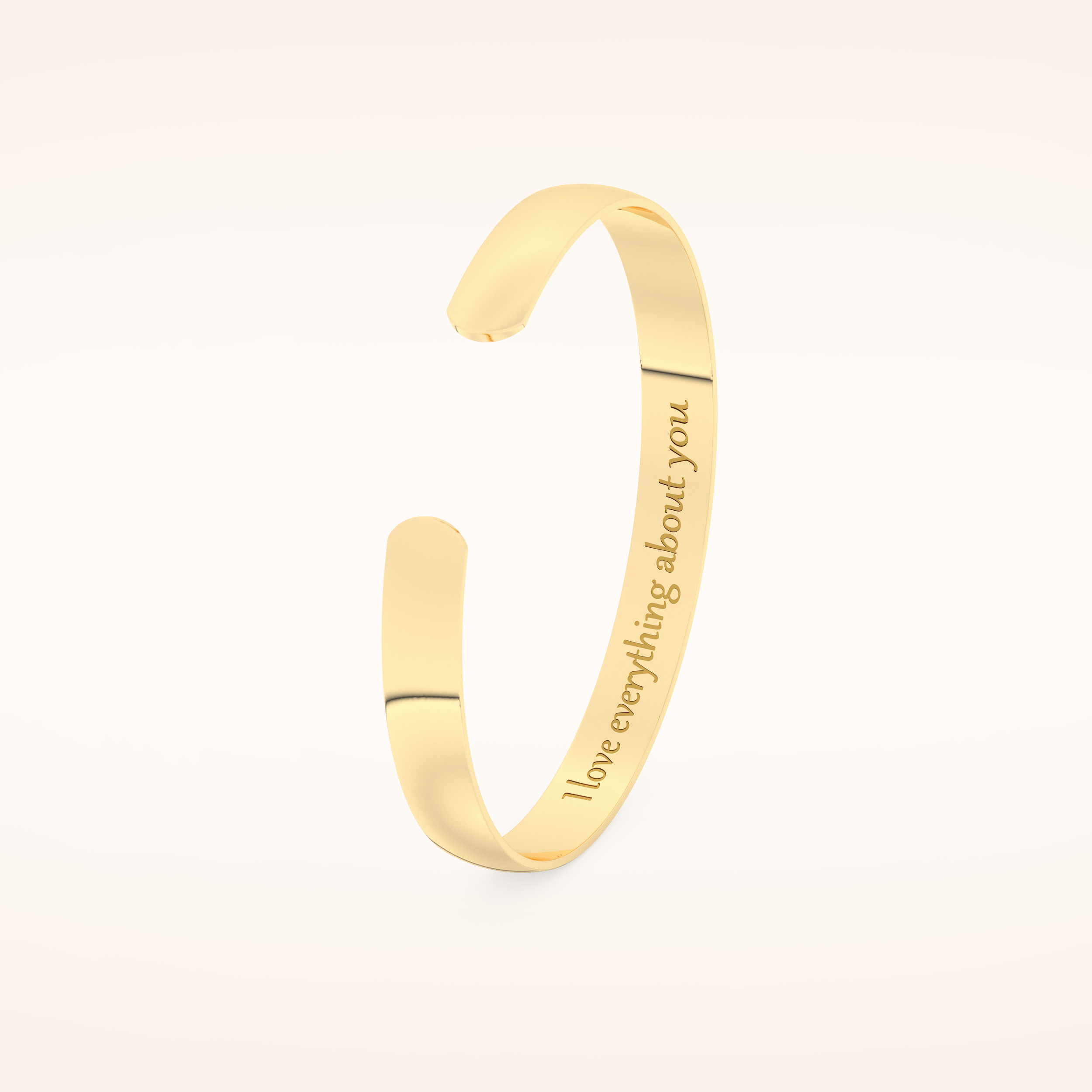 Custom Engraved Gold Cuff Bracelet – Personalized for You 6