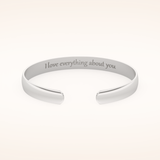Custom Engraved Gold Cuff Bracelet – Personalized for You 1