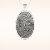 Custom Fingerprint Pendant Necklace – Crafted with Meaning 1