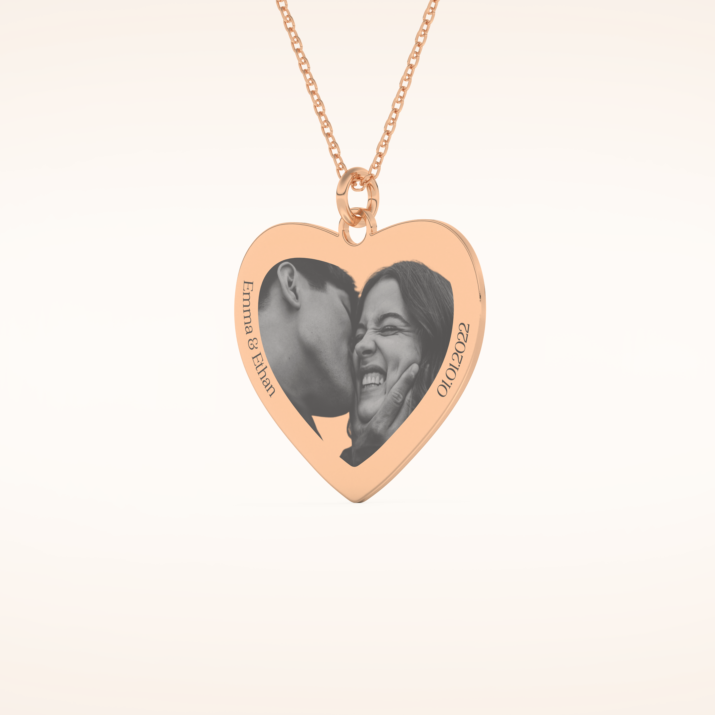 Custom Photo Printed Pendant Necklace – Crafted with Meaning 12